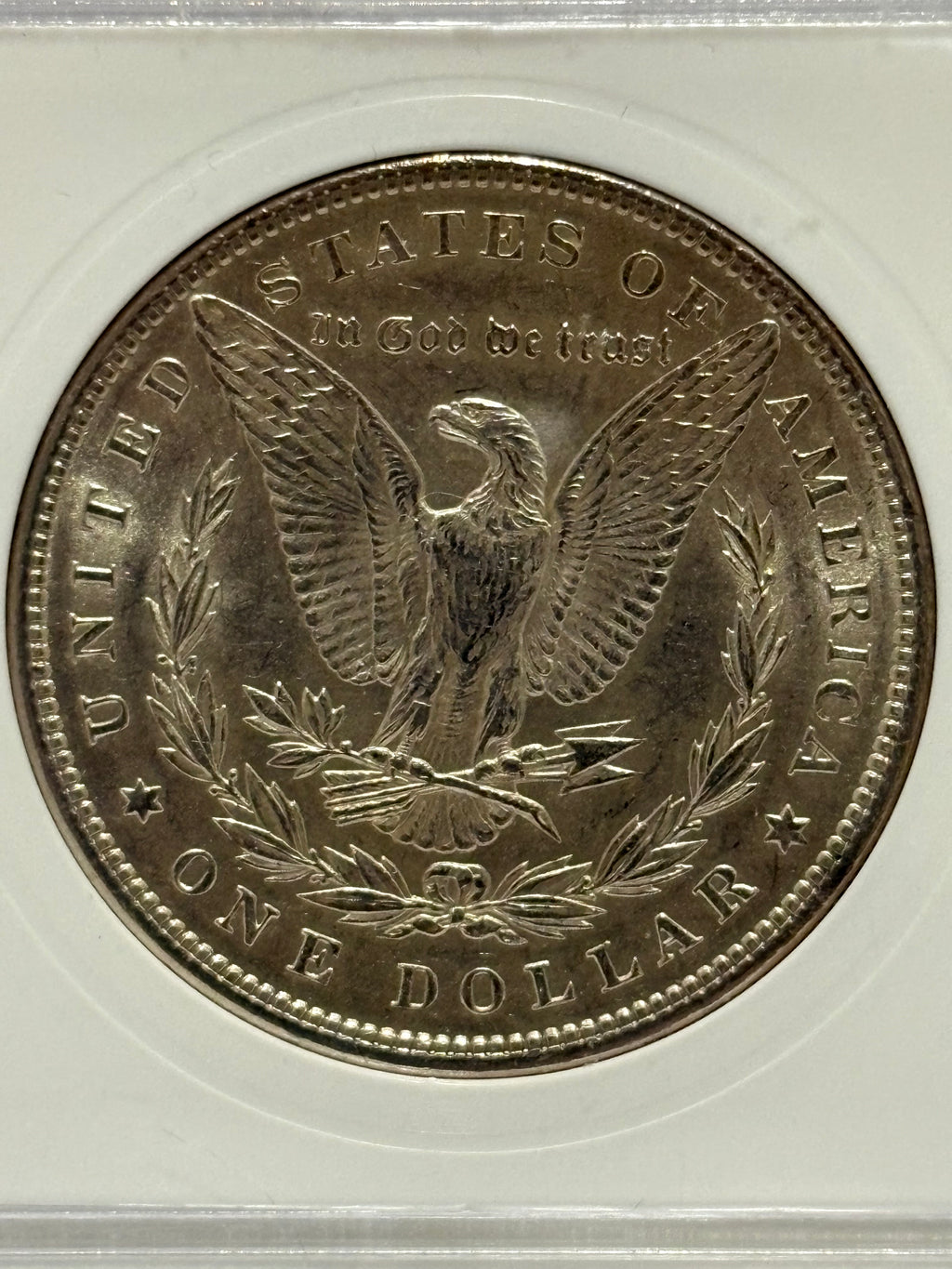 1897 Morgan Silver Dollar - Cobalt Blue Rim Toning