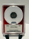 1963 10c PCGS PR66 - EDC Label