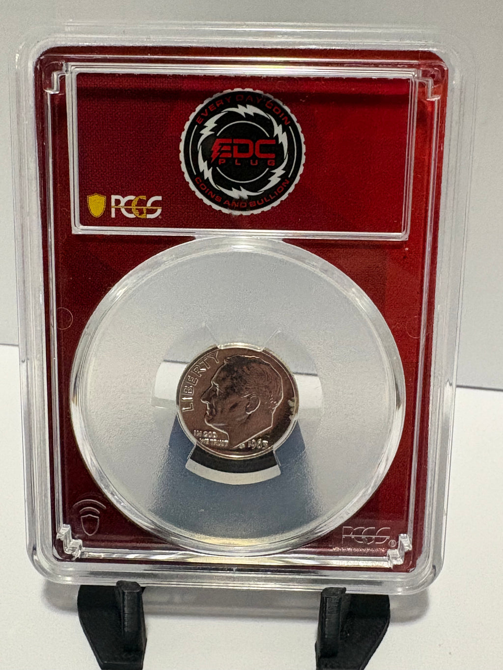 1963 10c PCGS PR66 - EDC Label