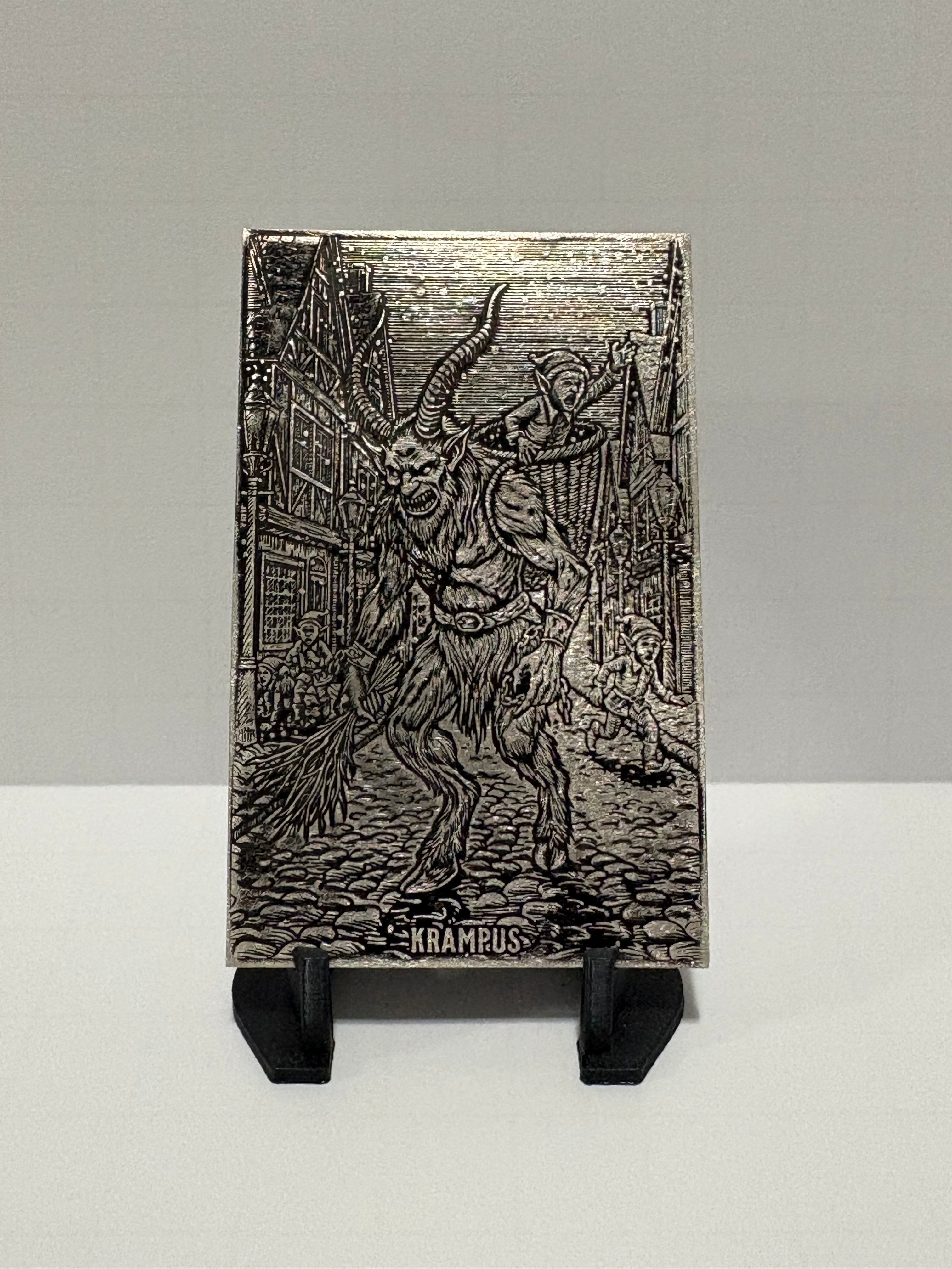 0.5 Troy Ounce .999 Silver - Krampus Card