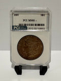 1897 Morgan Silver Dollar - Cobalt Blue Rim Toning