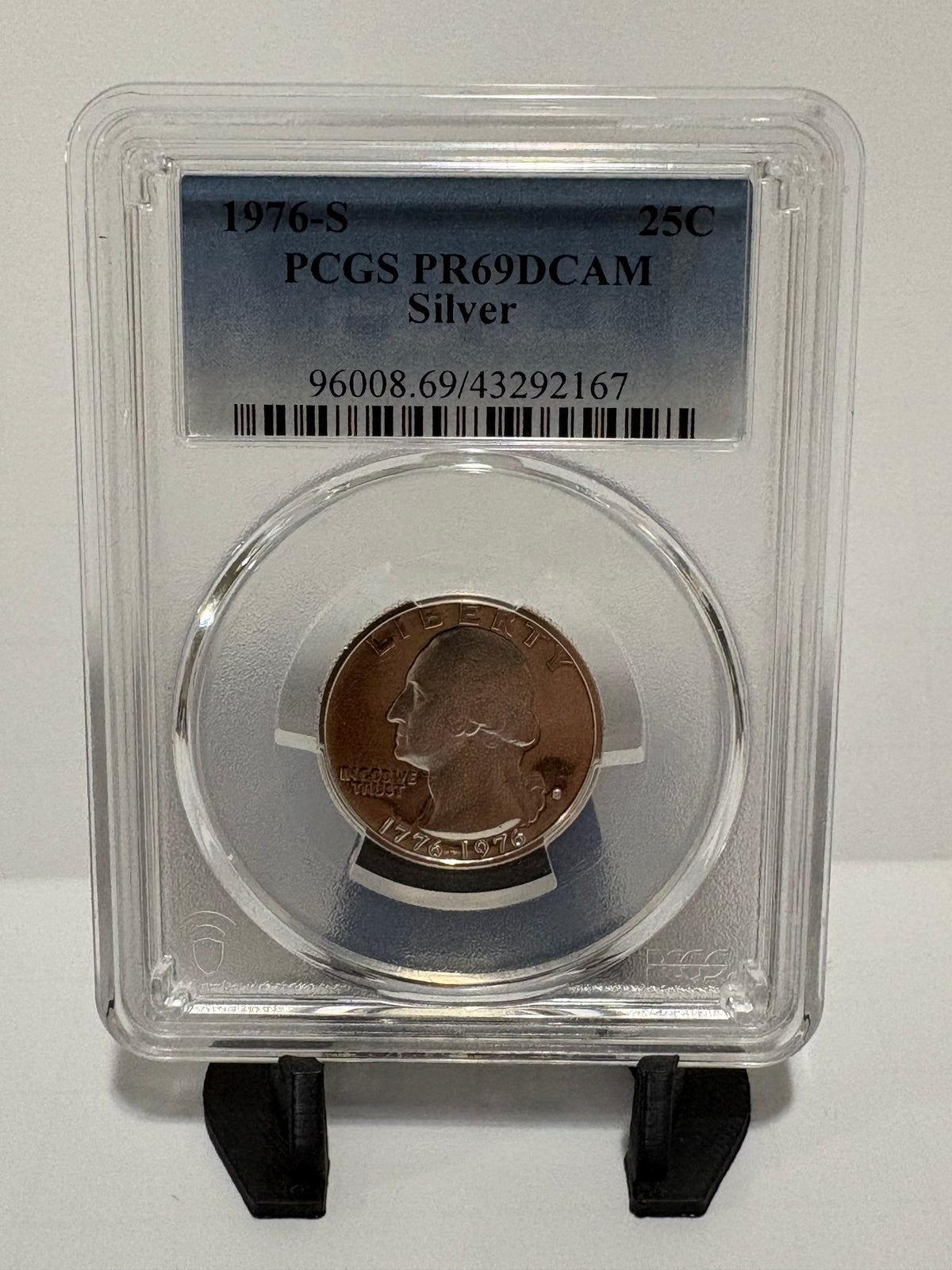 1976-S 25c PR69DCAM Silver PCGS