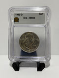 1962-D 50c ICG MS63
