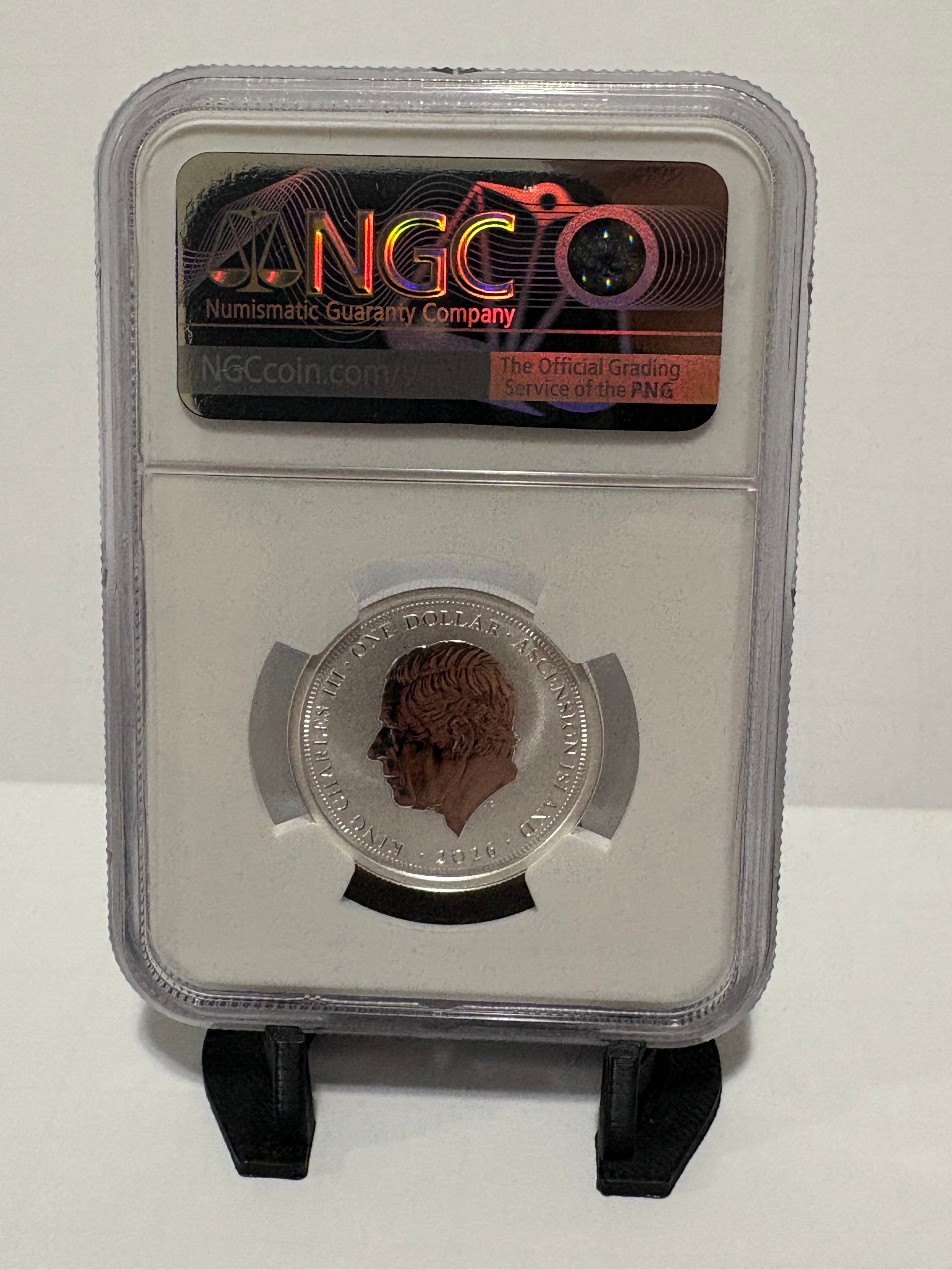 2026 Ascension Island 1/2 oz Silver Horse Lunar Series - NGC Reverse PF 70 - UB Label