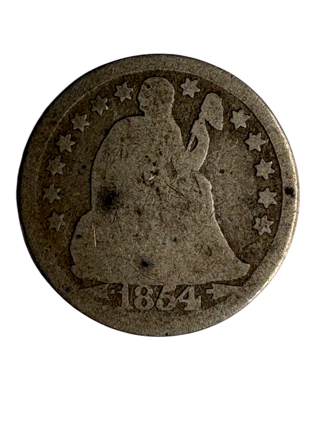 1854-O 10c w/ Arrows