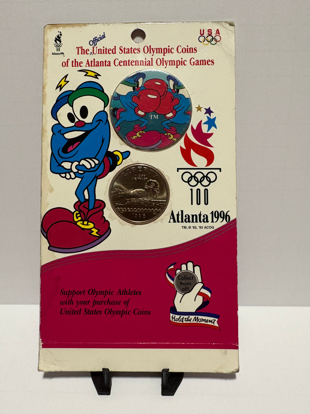 1996-S Olympic Swimming Half Dollar - Commemorative Packaging w/ Pog