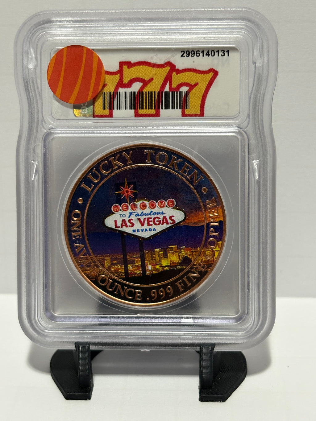 Jackpot 1oz Copper Round - Colorized - ICG MS70