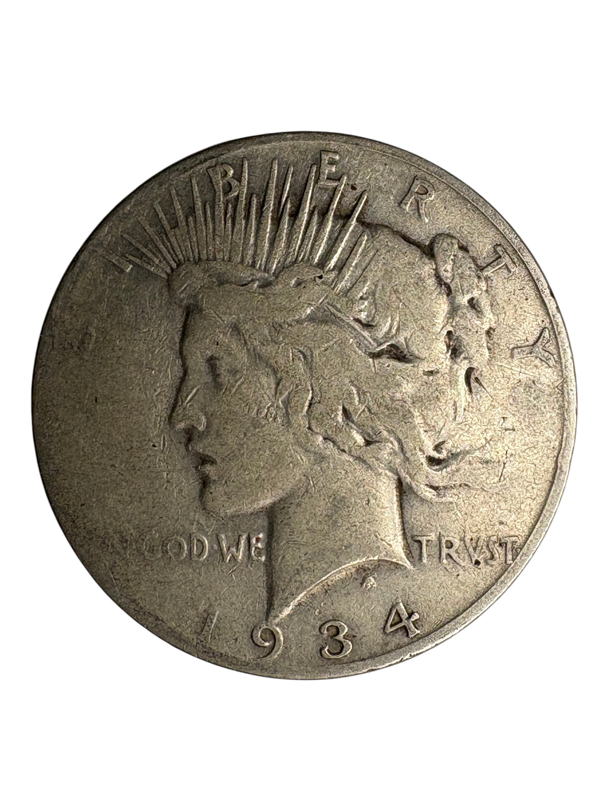 1934-S Peace Dollar - Semi Key